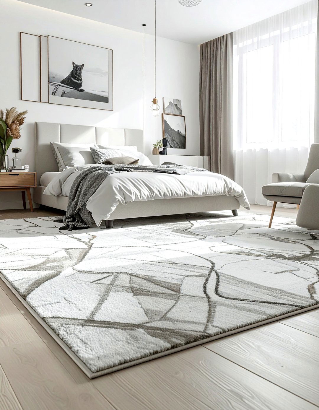 Washable bedroom rug - 30 bedroom rug ideas