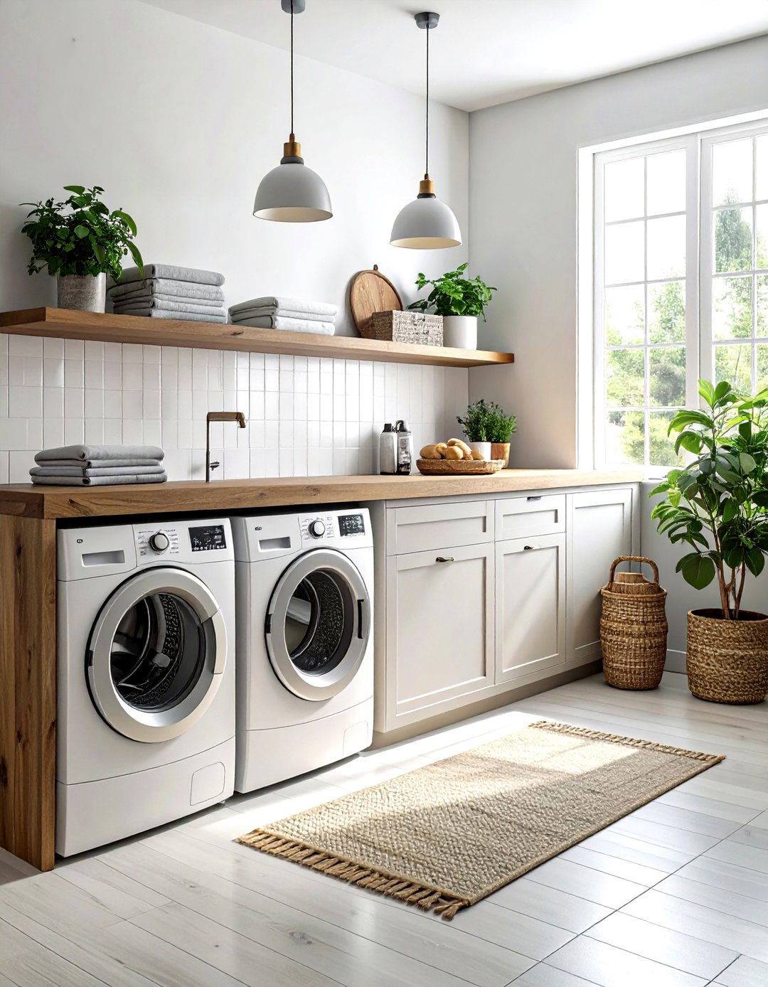 Washer Dryer Countertop Space - 30 laundry room storage ideas