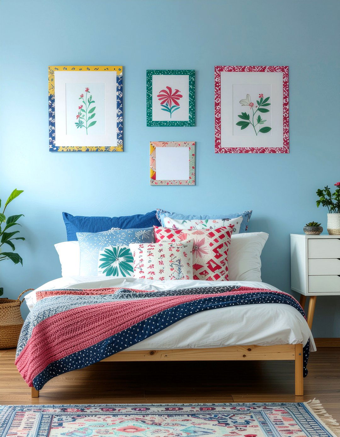 Washi Tape Photo Frame - 30 bedroom photo displays