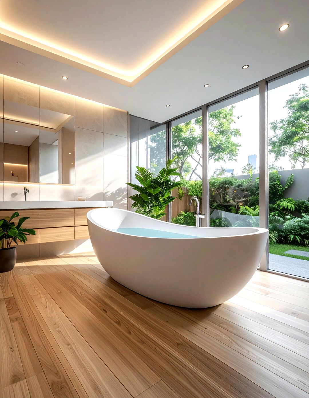Water Efficient Bathtub - 30 water-saving bathroom ideas