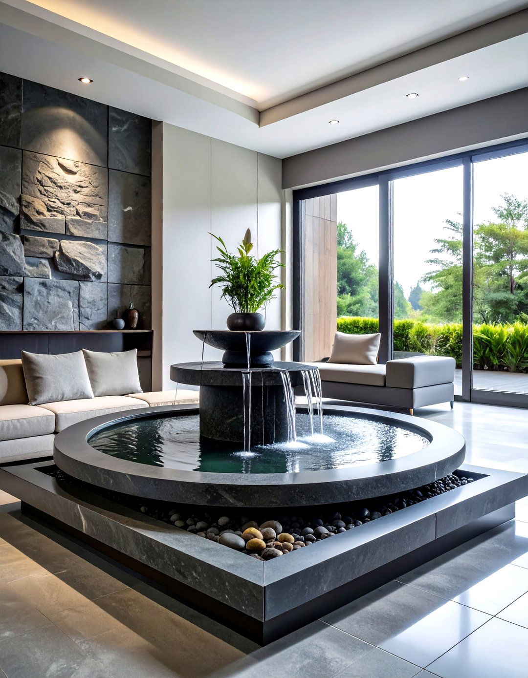 Water Feature - 30 wellness decor ideas