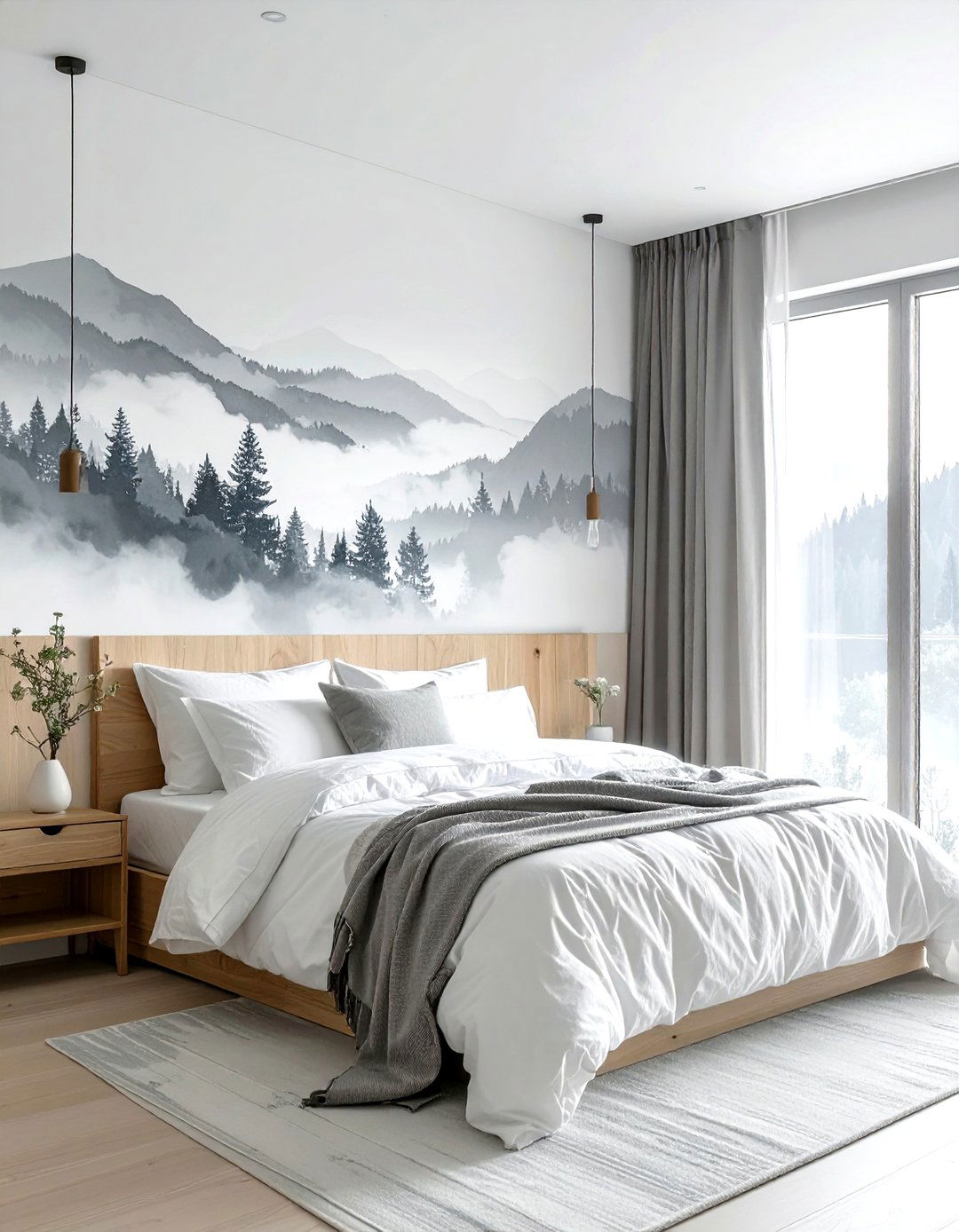 Watercolor Landscape - 30 bold wallpaper ideas