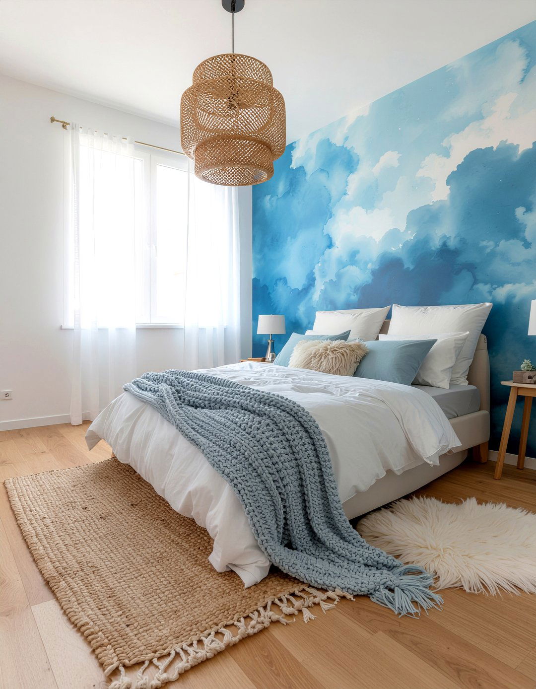 Watercolor wall stickers - 30 bedroom wall stickers