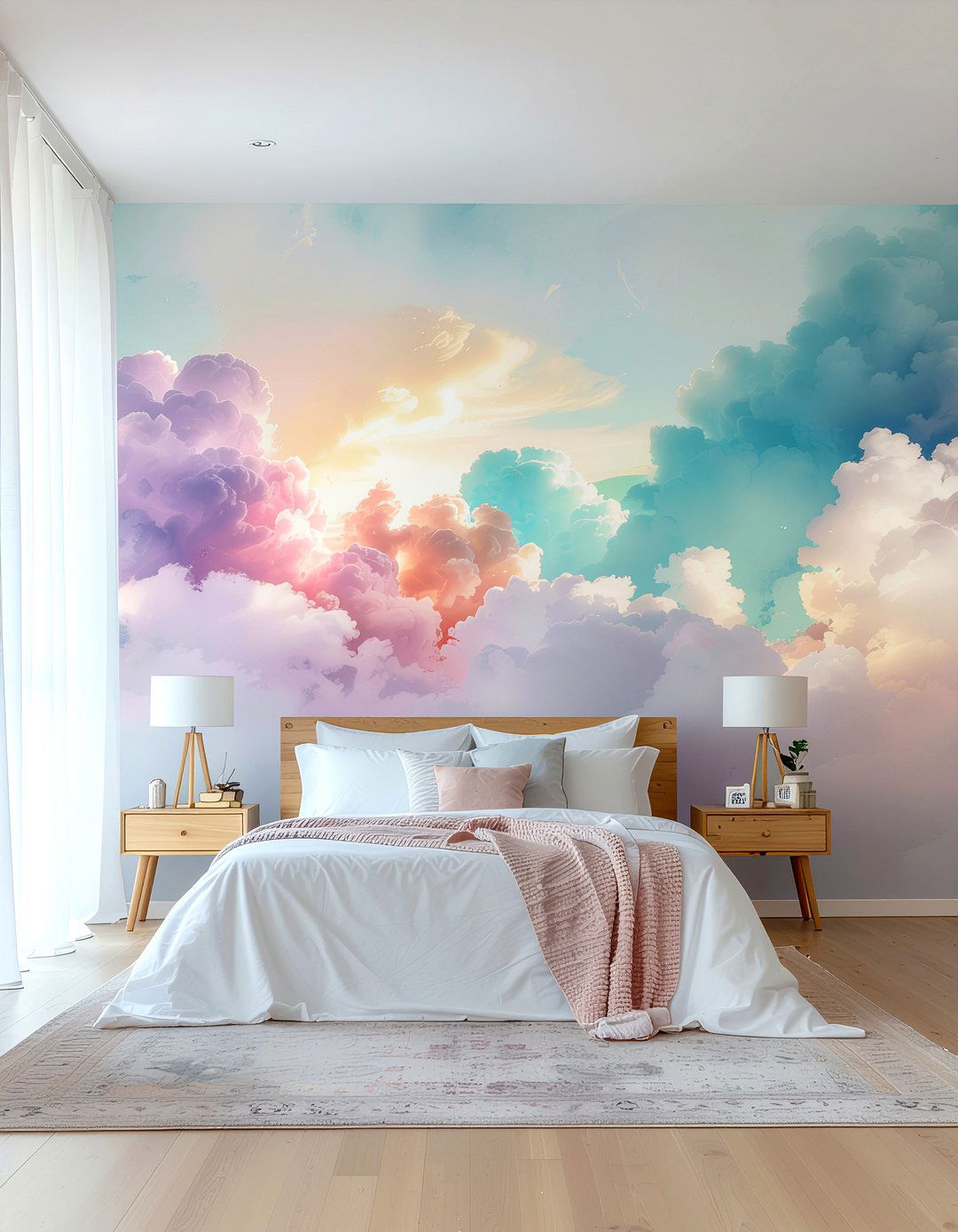 Watercolor wallpaper bedroom - 30 bedroom modern wallpapers