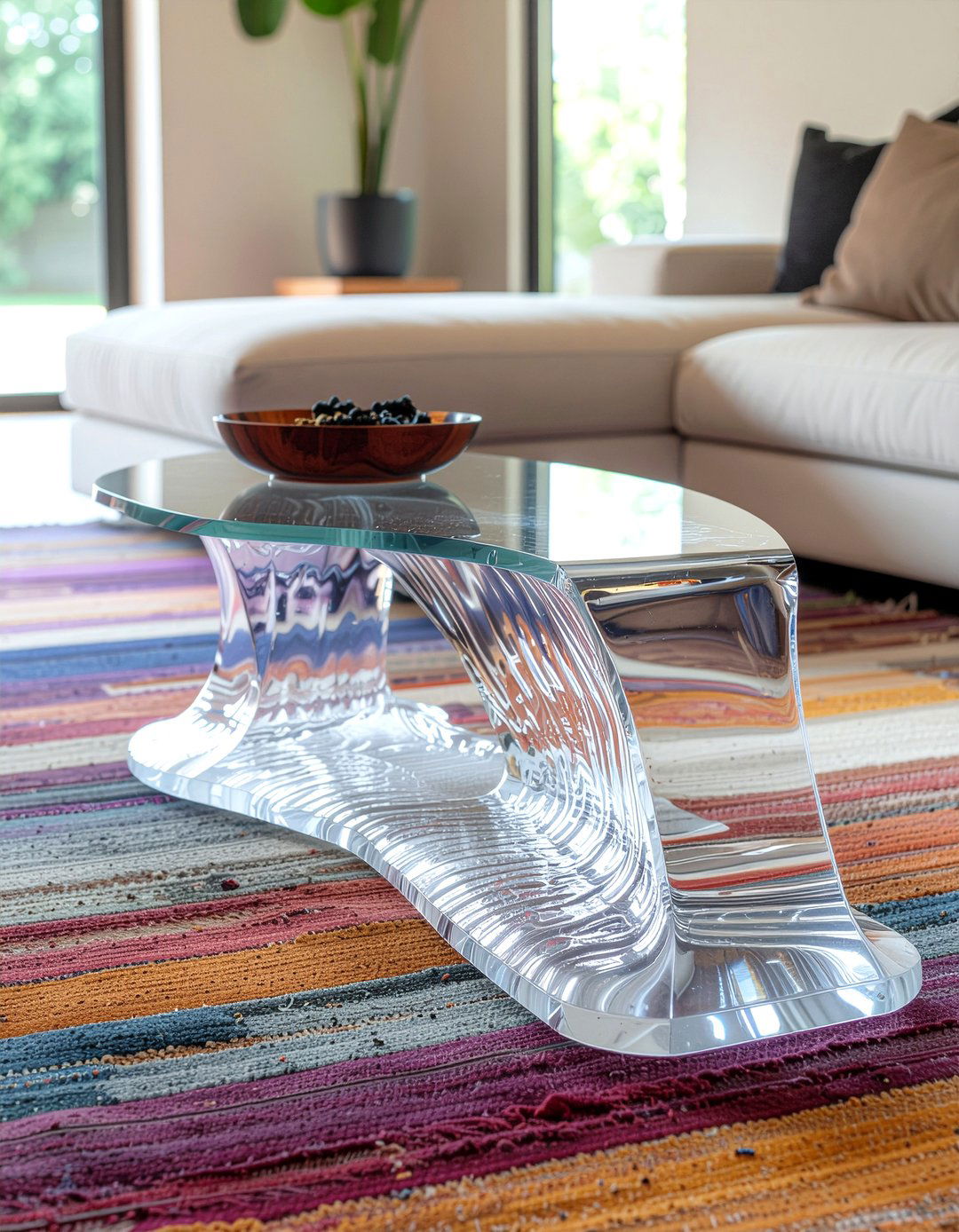 Waterfall Coffee Table - 30 living room timeless furniture ideas