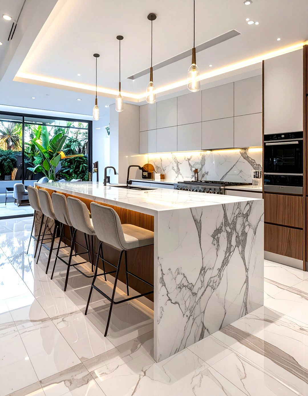 Waterfall Island - 30 kitchen wishlist ideas