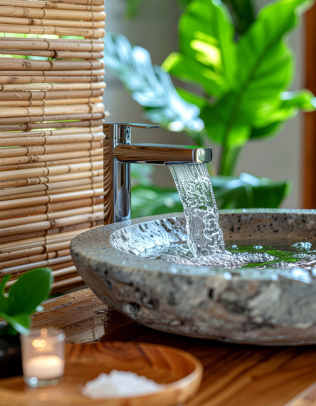 Waterfall bathroom faucet - 30 bathroom faucet ideas