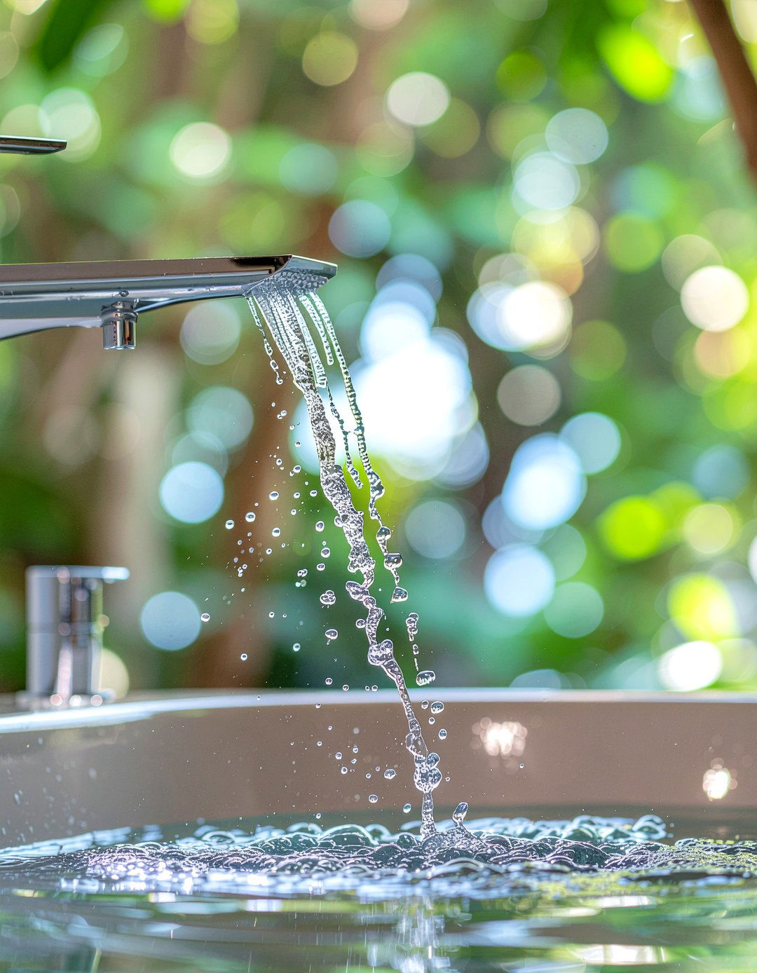 Waterfall tub spout - 30 luxury bathroom fixture ideas