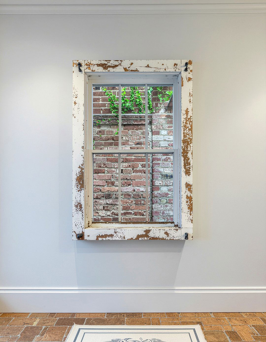 Weathered Window Frame - 30 shabby chic living room ideas