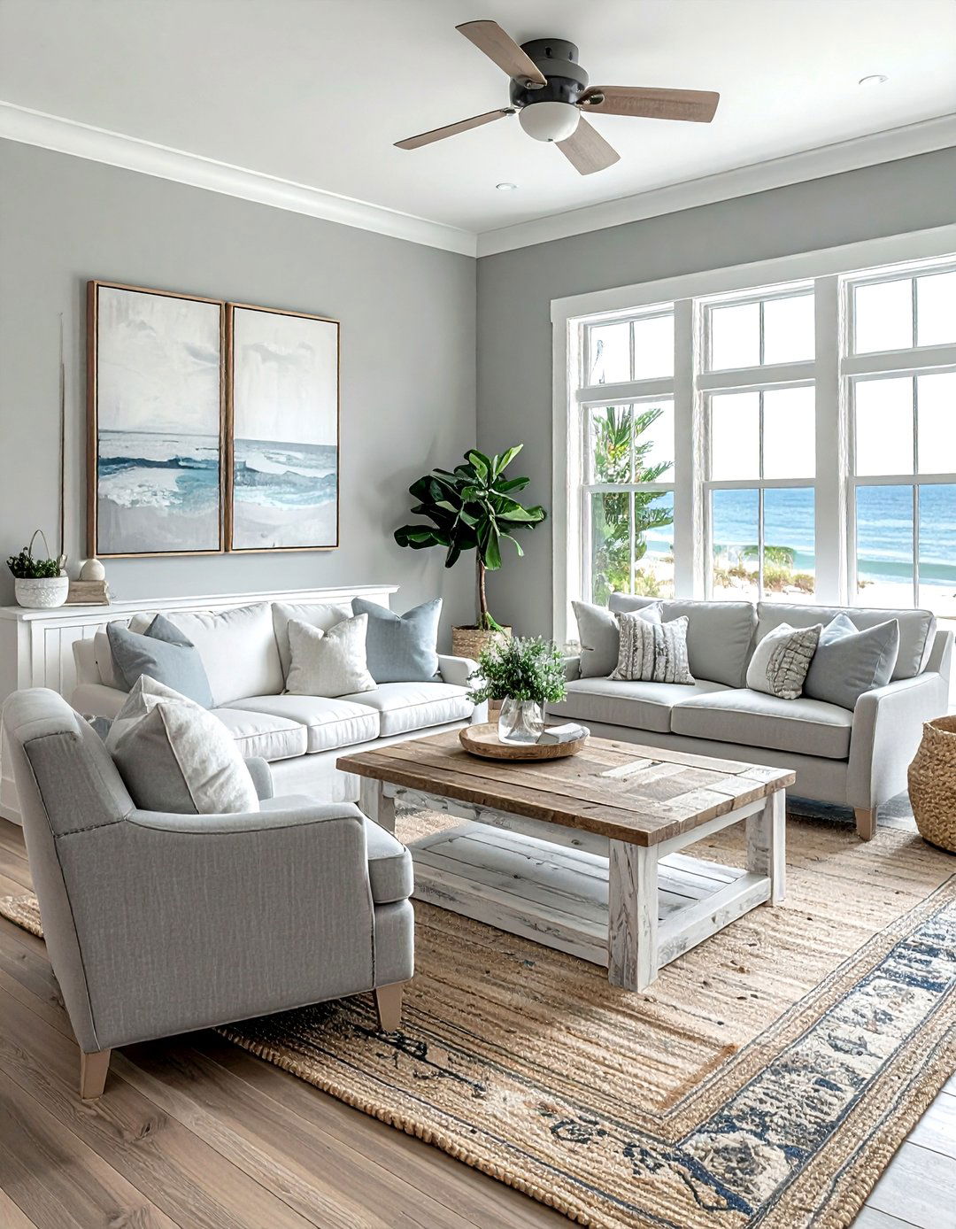 Weathered Wood Furniture Beach House - 30 coastal gray living room ideas