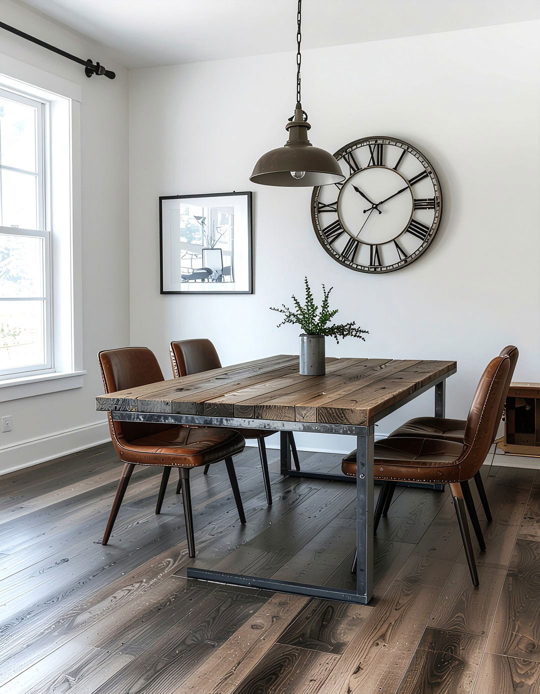 Weathered Wood Vinyl Plank - 30 dining room vinyl floor ideas