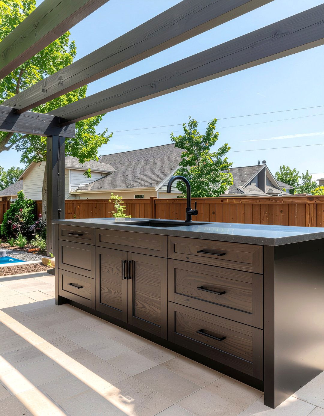 Weatherproof PVC cabinets - 30 outdoor kitchen cabinet ideas