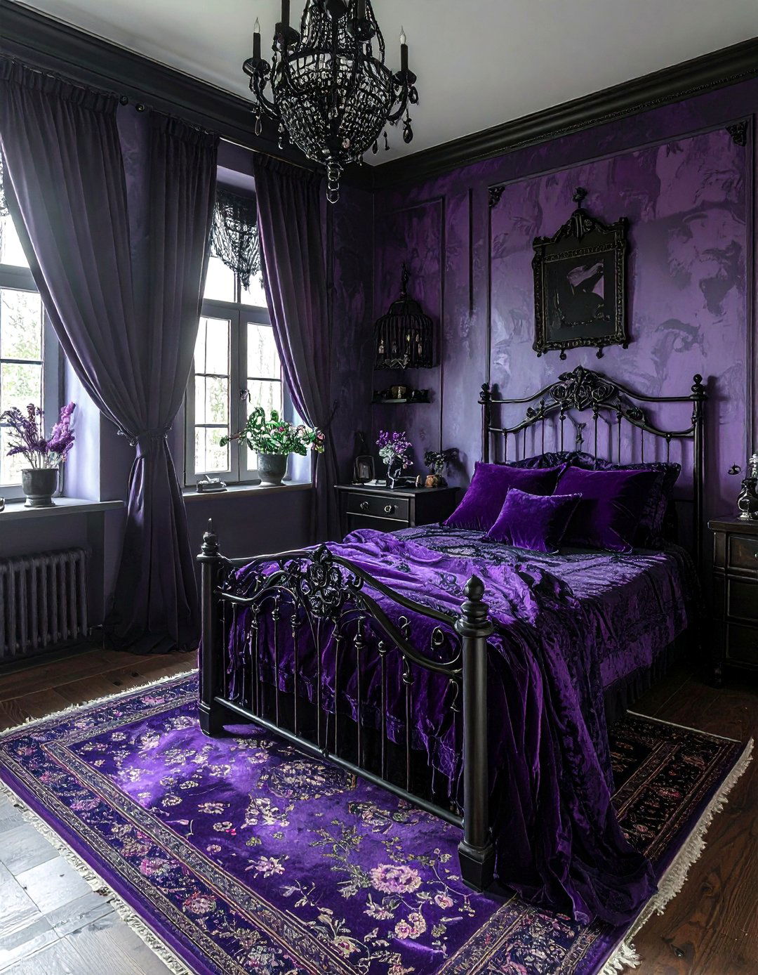 Wednesday Addams Gothic Room - 30 character home decor ideas