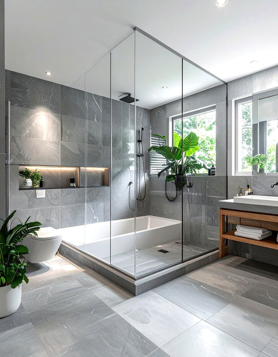 Wet Room Bathroom - 30 model home bathroom ideas