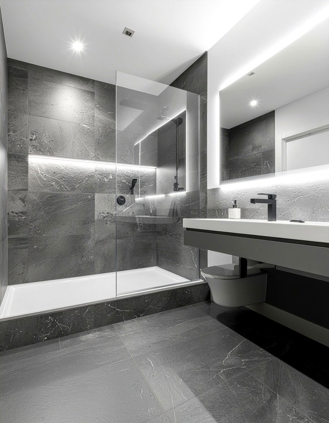 Wet room bathroom - 30 bathroom proportion ideas