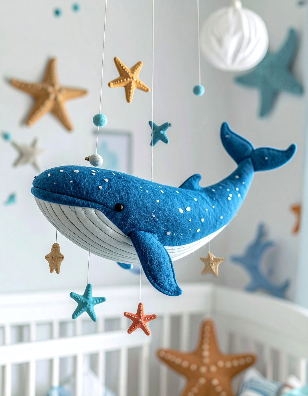 Whale And Ocean Nursery Mobile - 30 nursery mobile ideas