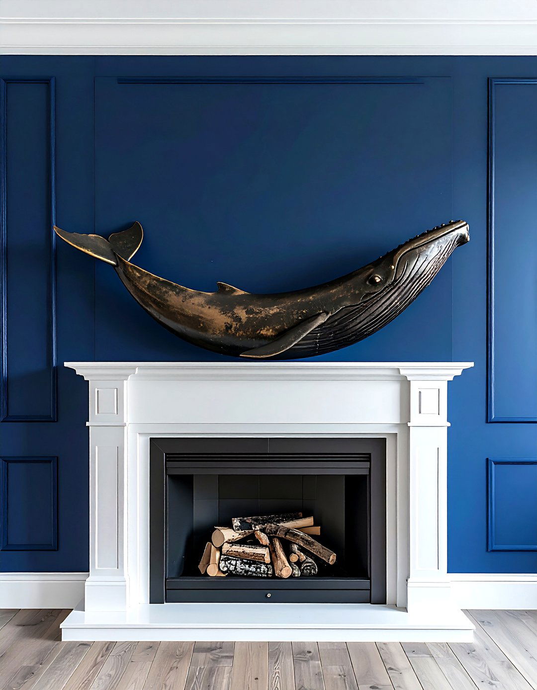 Whale Tail Sculpture - 30 nautical decor ideas