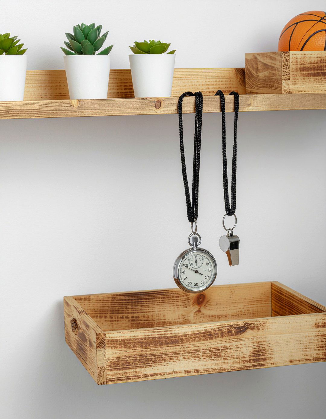 Whistle And Stopwatch Decor - 30 basketball bedroom ideas