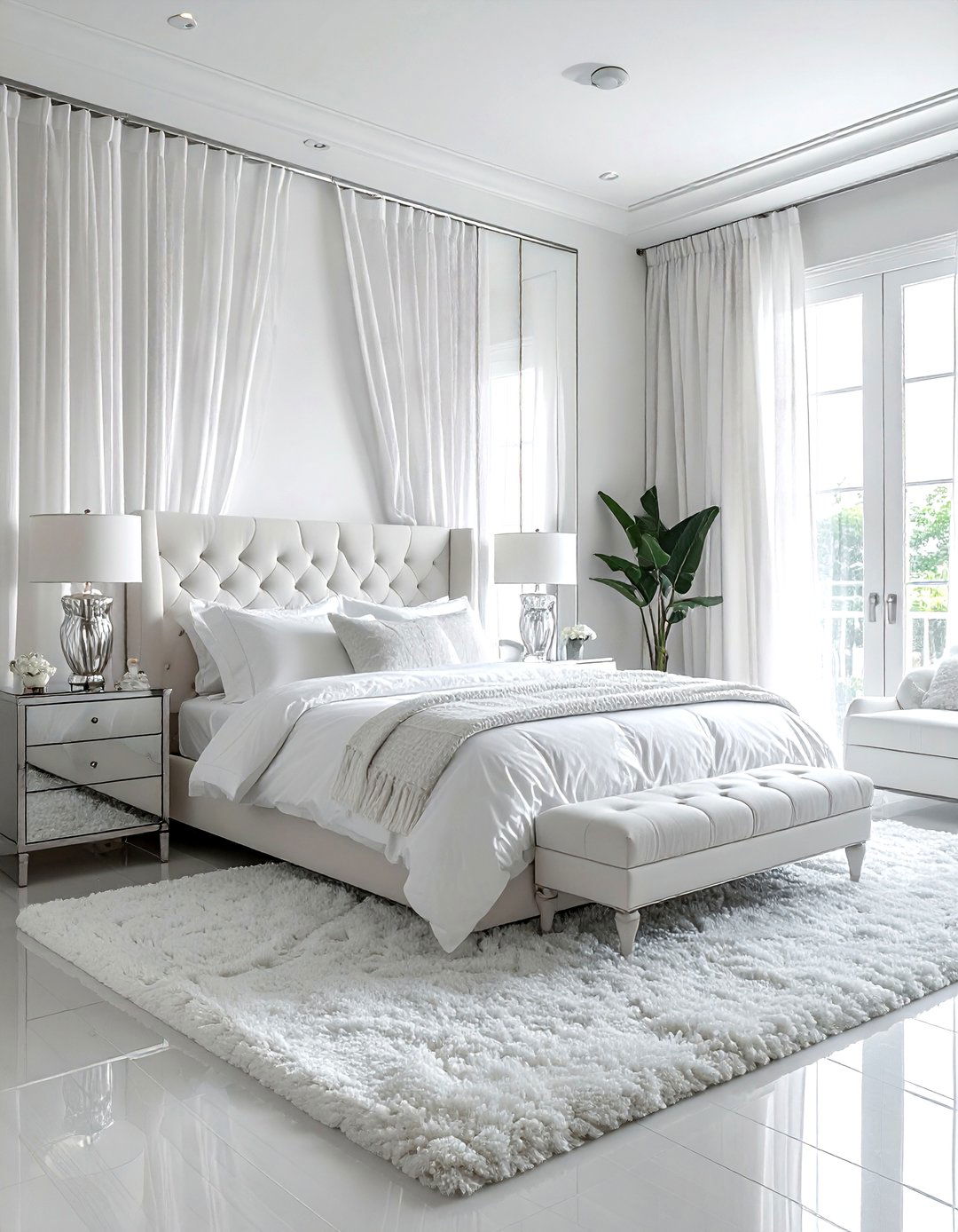 White Airy Bedroom - 30 retreat bedroom ideas