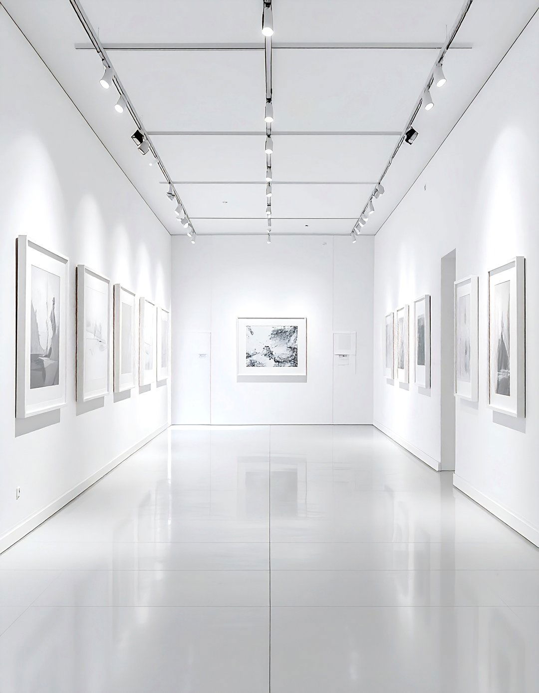 White Art Gallery Wall - 30 white decor ideas