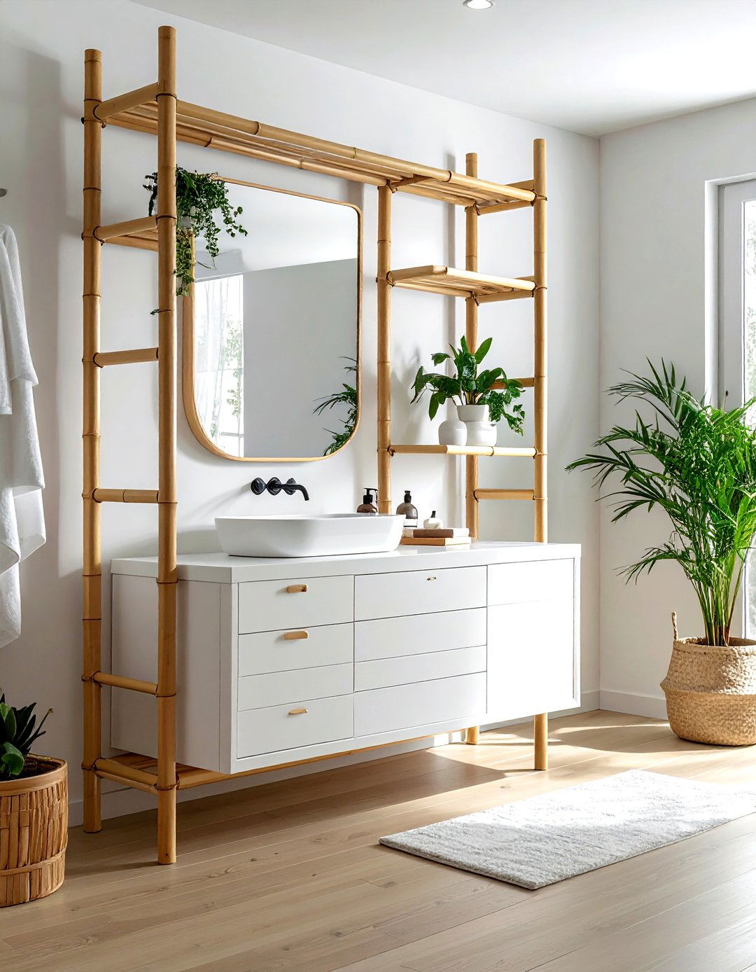 White Bamboo Bathroom Furniture - 30 white bathroom furniture ideas