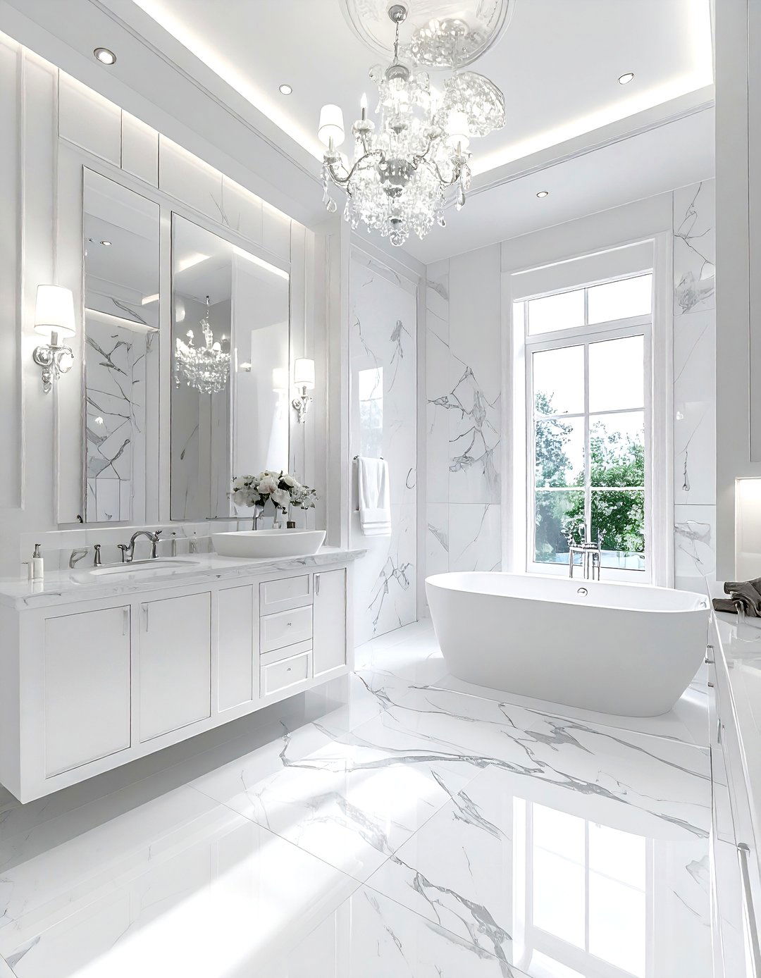 White Bathroom Luxury - 30 bright white bathroom ideas