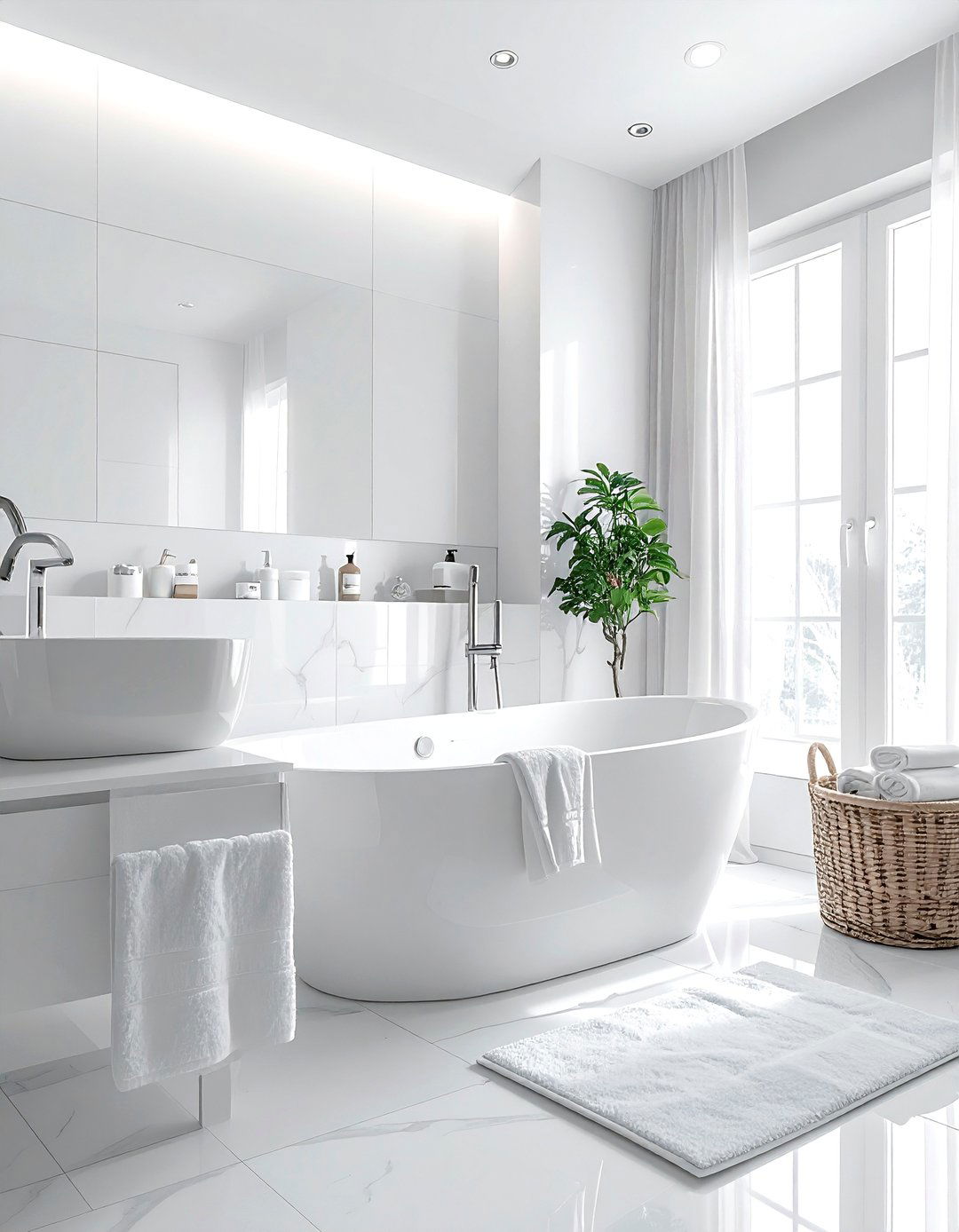 White Bathroom - 30 airy bathroom ideas