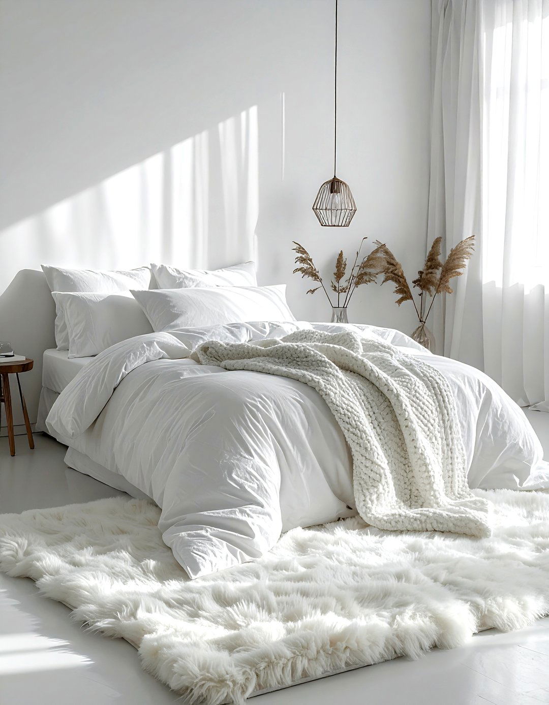 White Bedroom - 30 monochromatic bedroom ideas