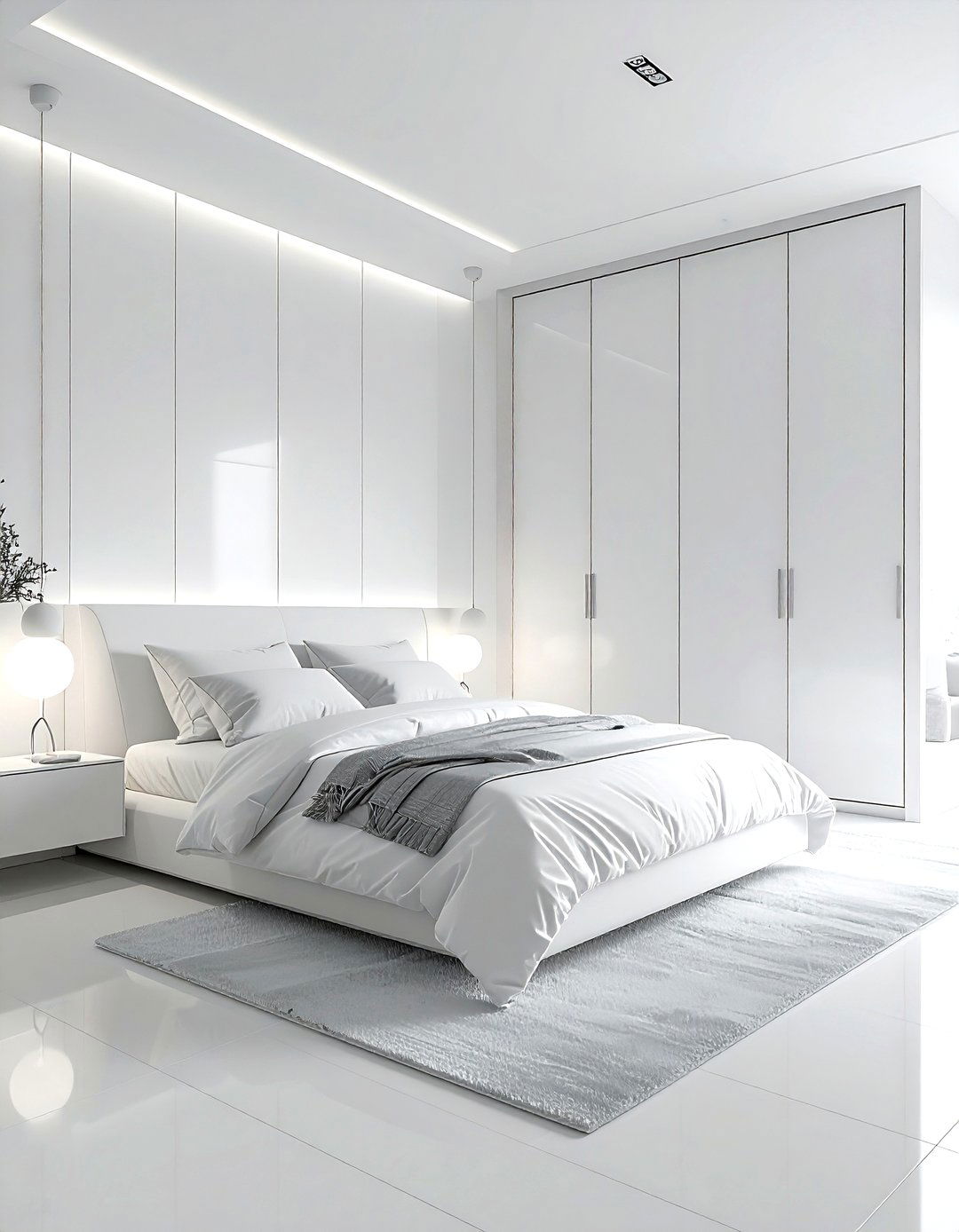 White Bedroom Built In Storage - 30 minimalist white bedroom ideas