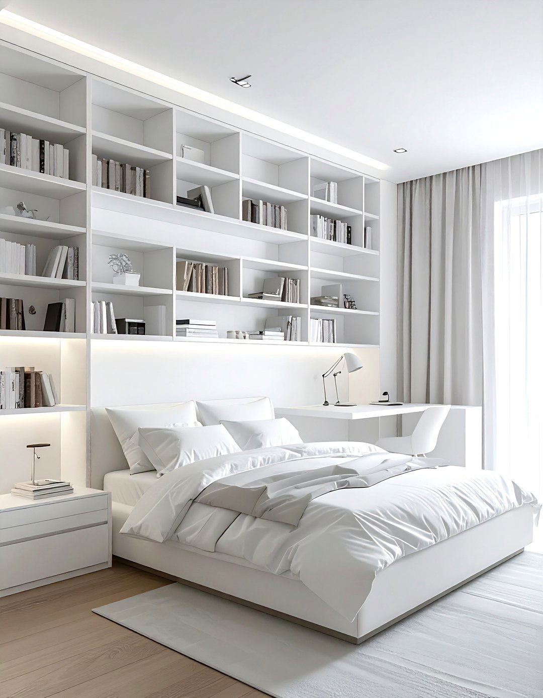 White Bedroom Built In Storage - 30 contemporary white bedroom ideas