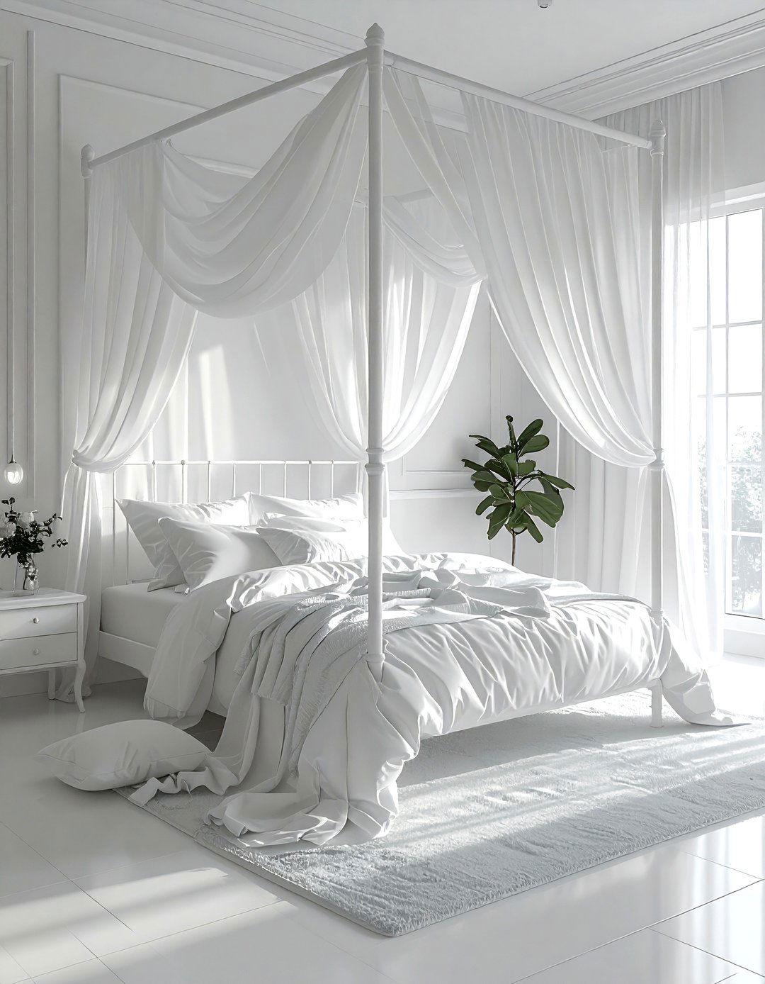 White Bedroom Canopy Bed - 30 bright white bedroom ideas
