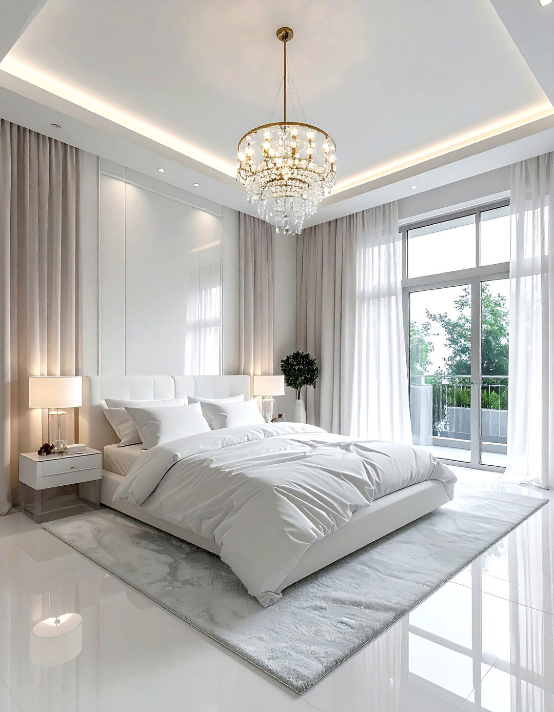 White Bedroom High Ceilings - 30 modern white bedroom ideas