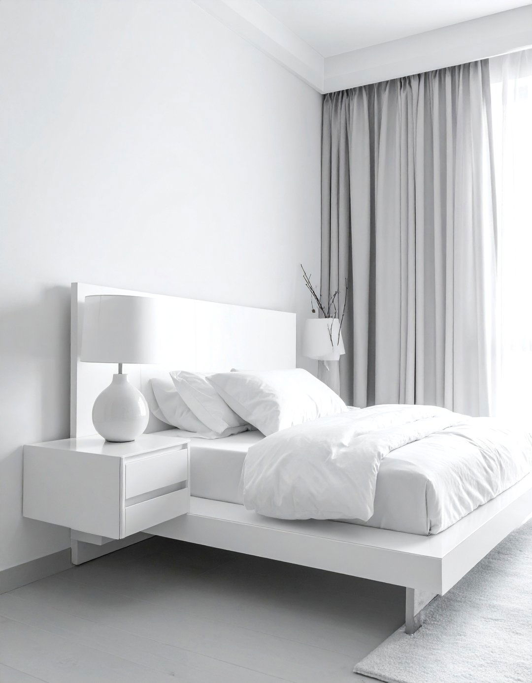 White Bedroom Nightstand - 30 white and white bedroom ideas