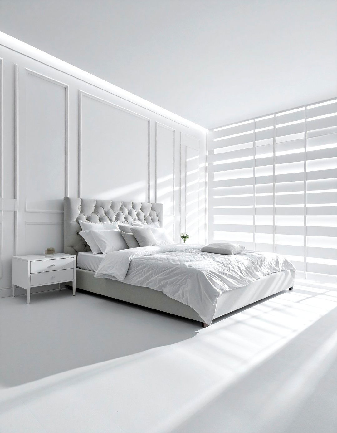 White Bedroom Paneling - 30 white and white bedroom ideas