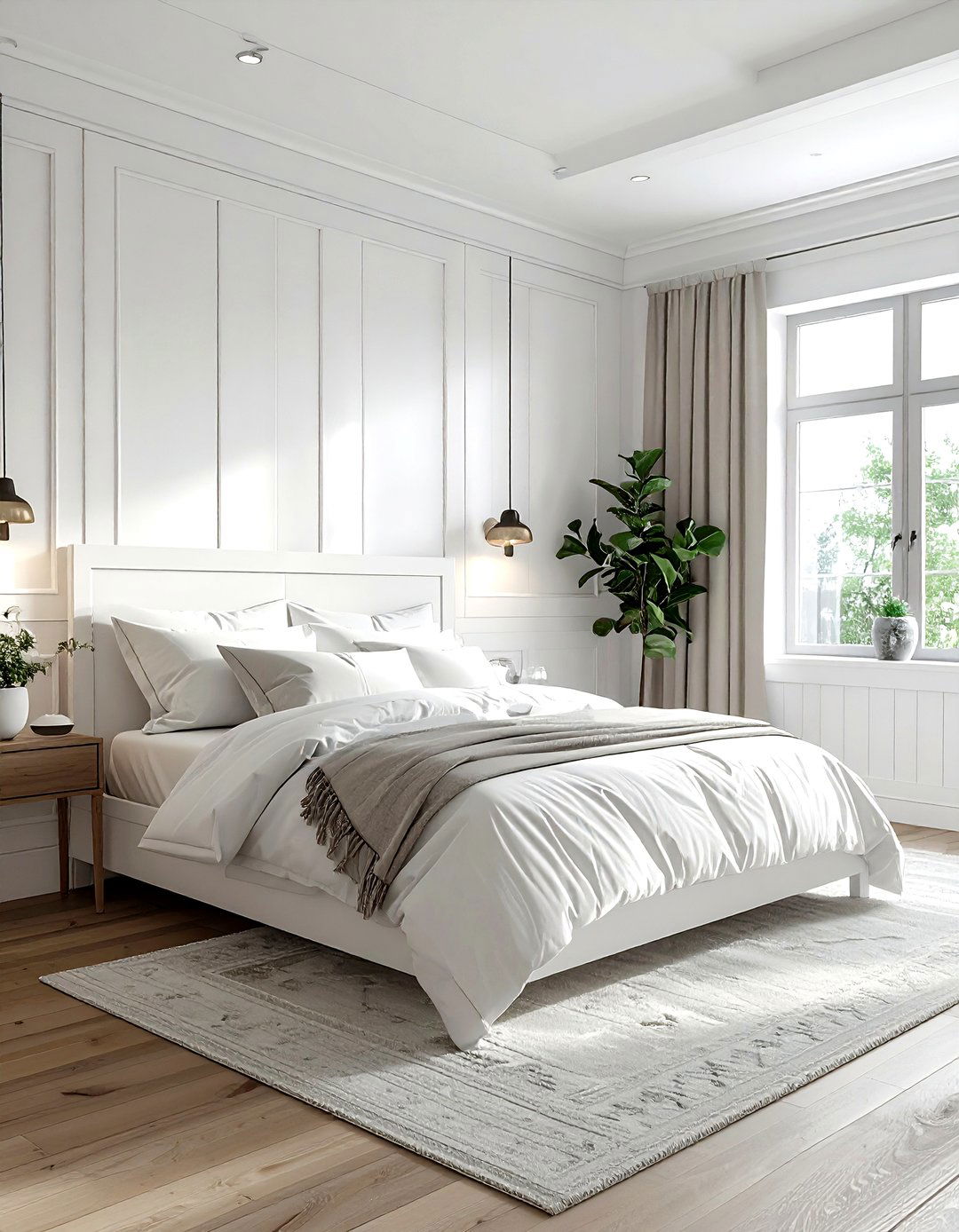 White Bedroom Paneling - 30 contemporary white bedroom ideas