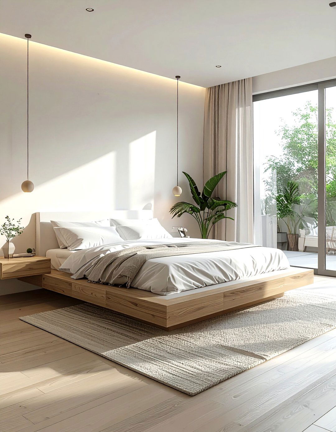 White Bedroom Platform Bed - 30 contemporary white bedroom ideas