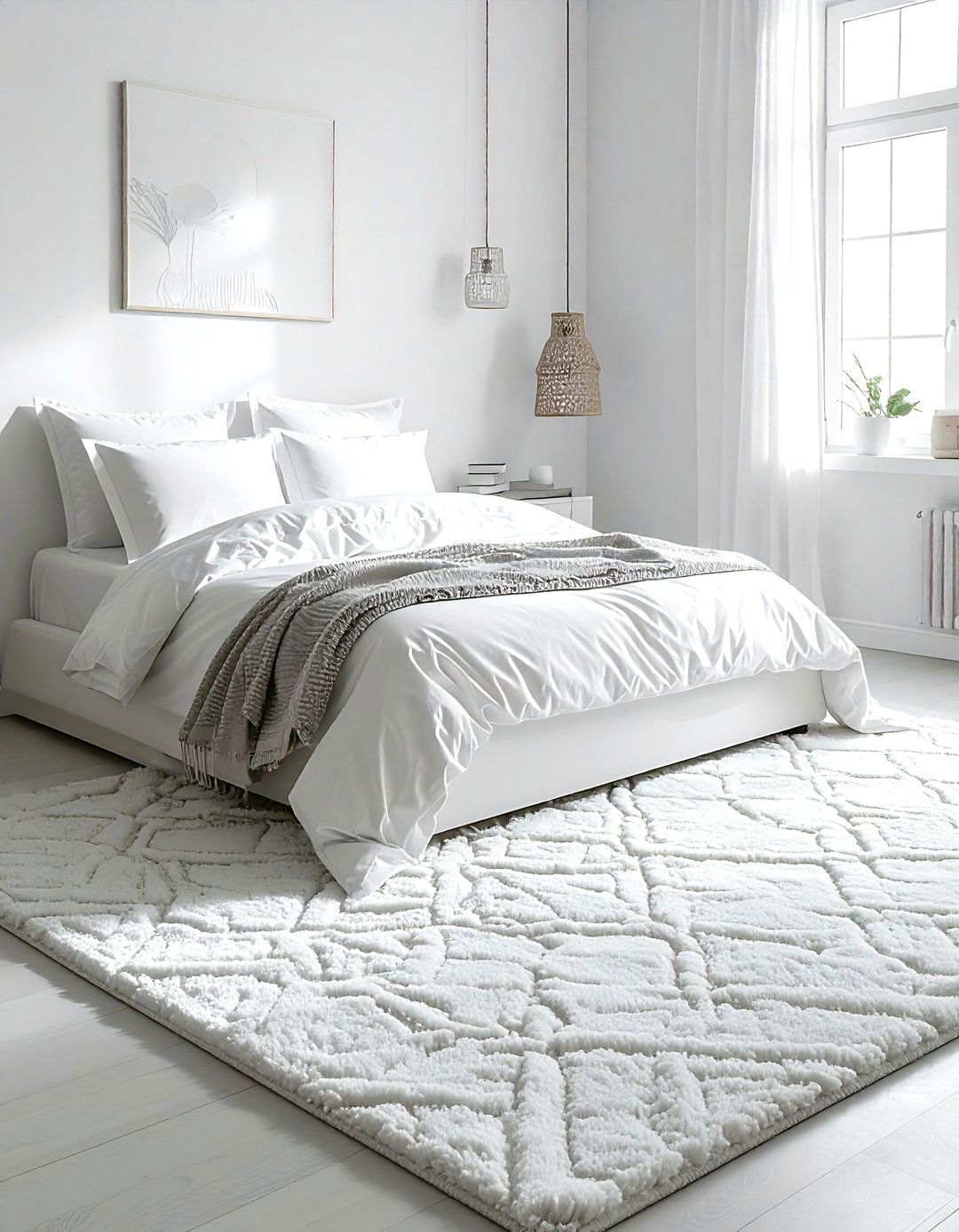White Bedroom Rug - 30 white and white bedroom ideas