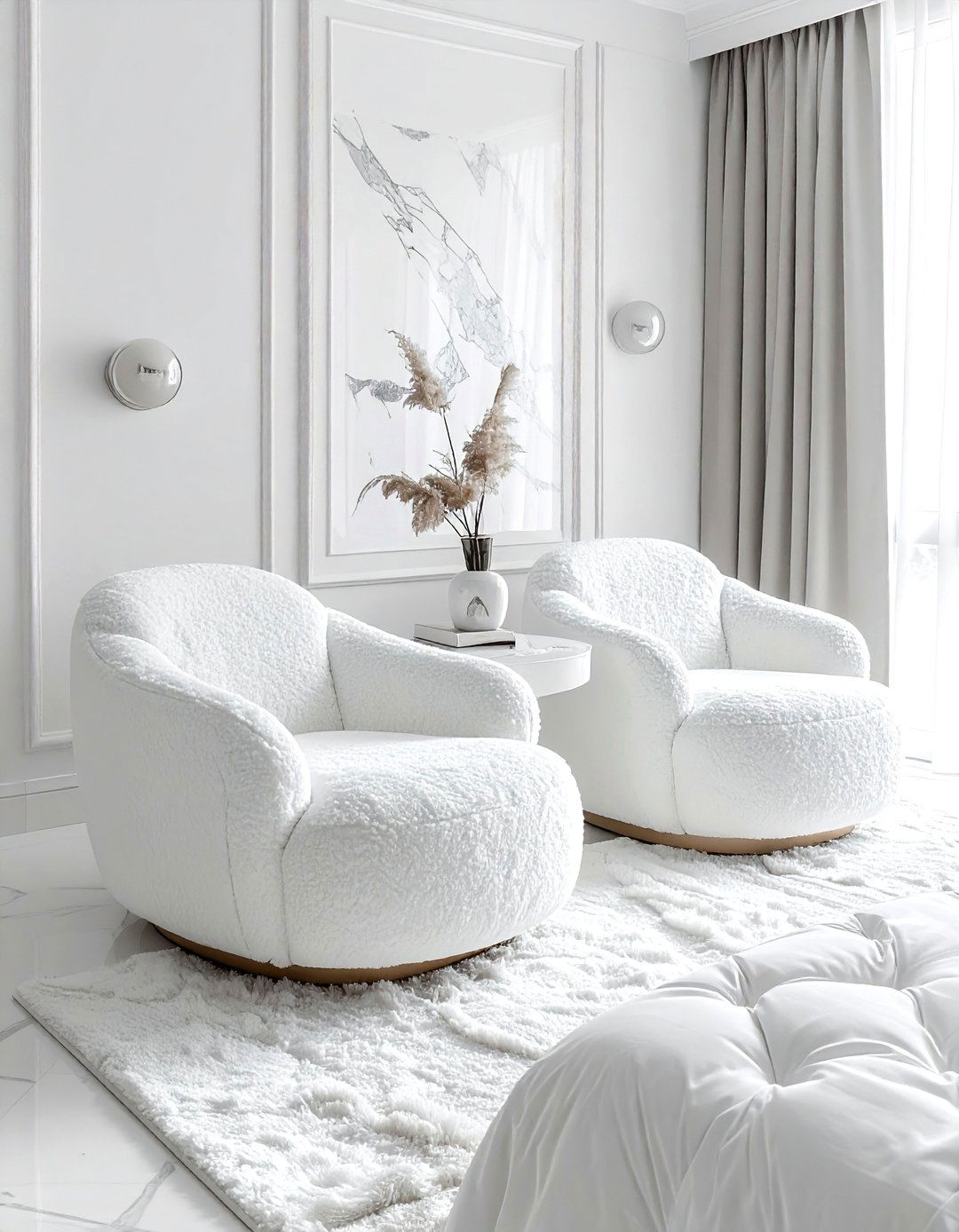 White Bedroom Seating Area - 30 contemporary white bedroom ideas