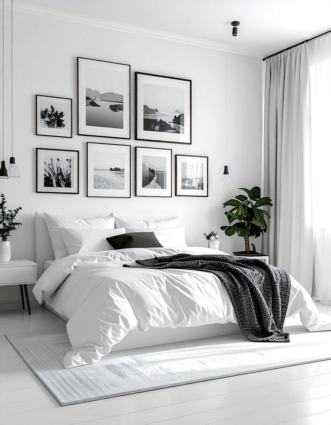 White Bedroom Wall Art - 30 contemporary white bedroom ideas