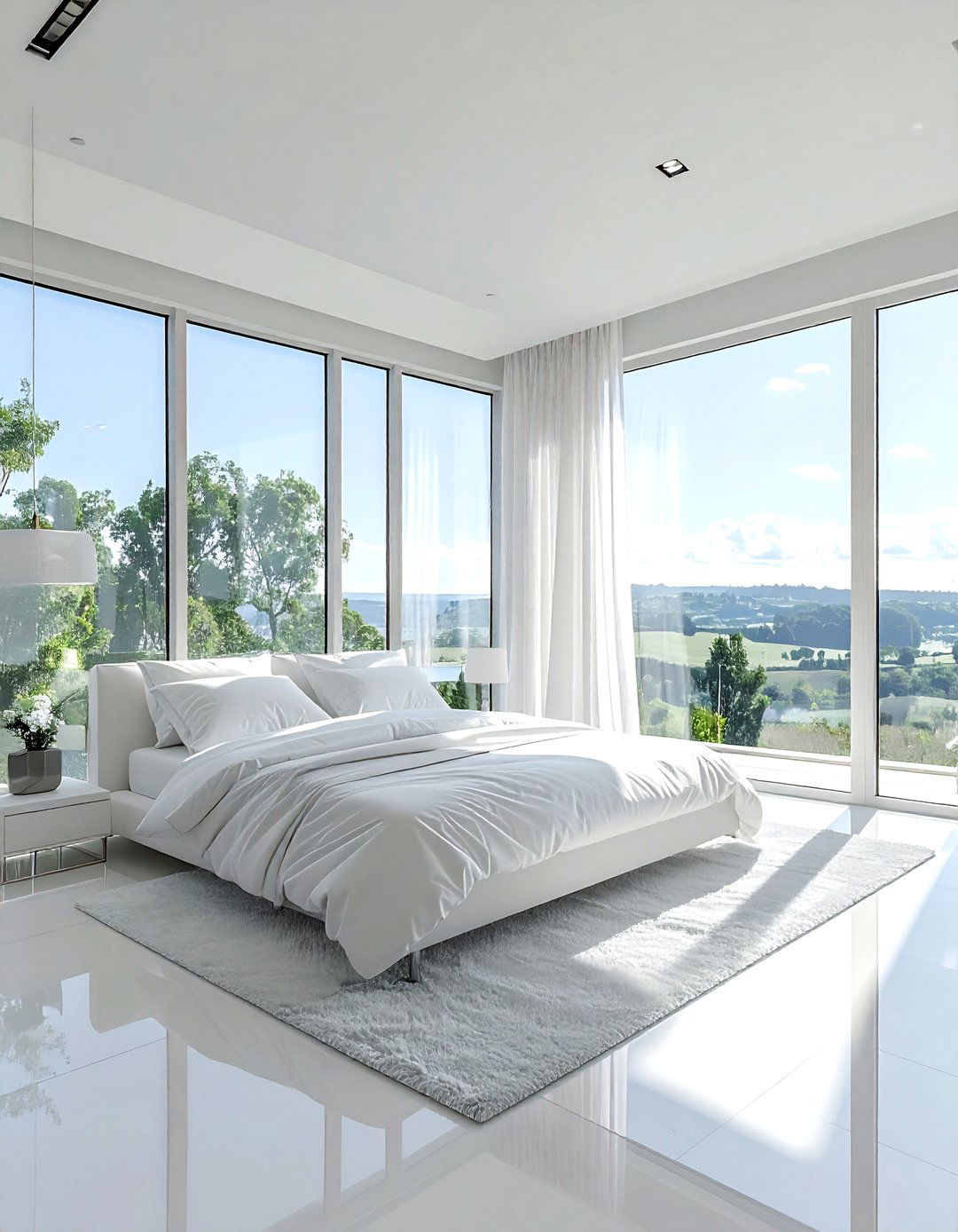 White Bedroom With Large Window - 30 white bedroom decor ideas