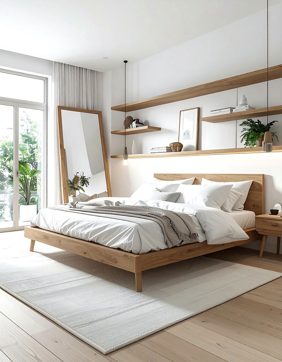 White Bedroom Wood Accents - 30 white bedroom decor ideas