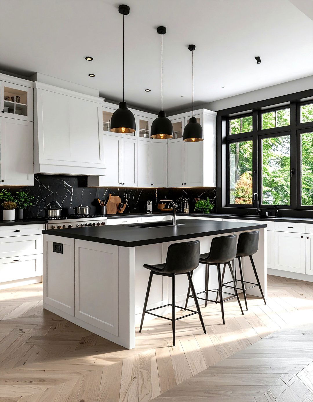 White Black Kitchen - 30 white kitchen ideas