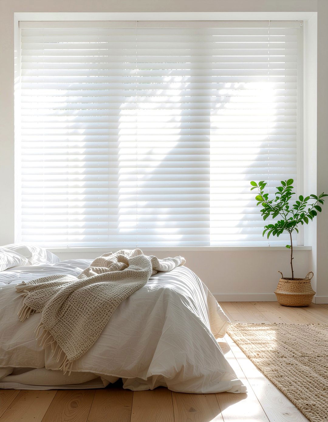 White Blinds Bedroom - 30 bedroom blinds