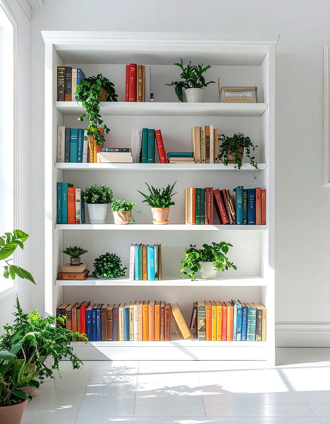 White Bookshelf - 30 bookshelf decor ideas