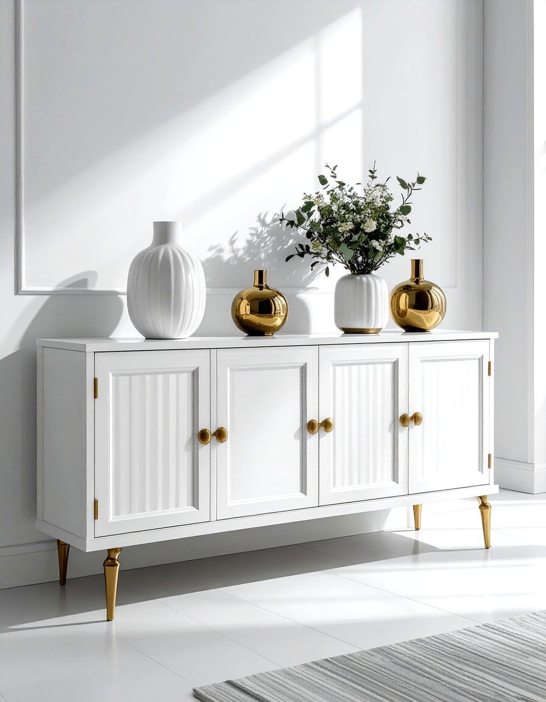 White Buffet Sideboard - 30 white dining room furniture ideas