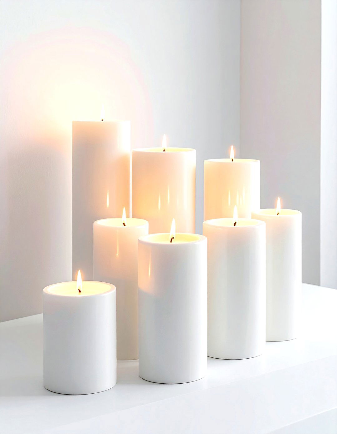 White Candle Holders - 30 white dining room accessories ideas