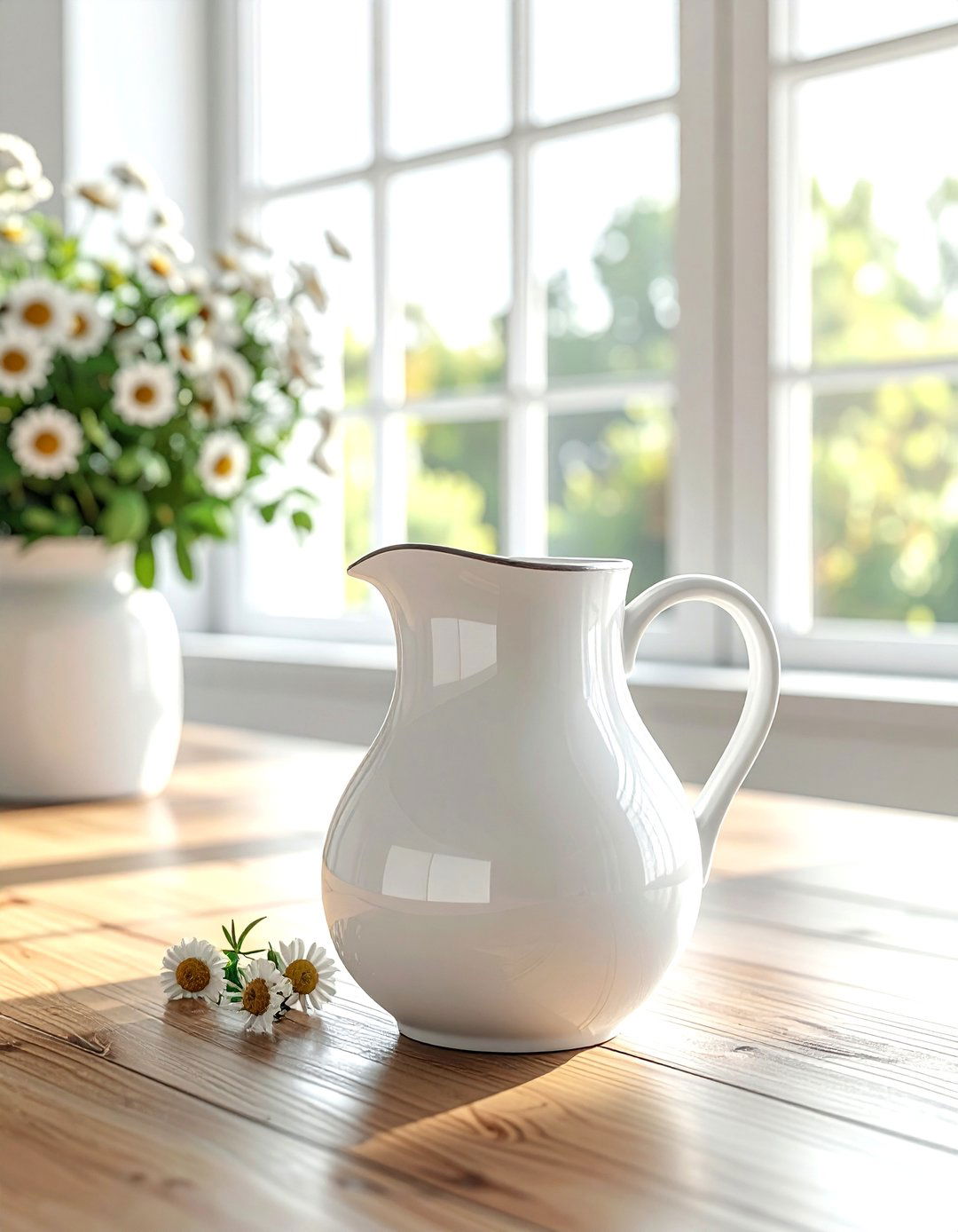 White Ceramic Pitcher - 30 TJ Maxx decor ideas