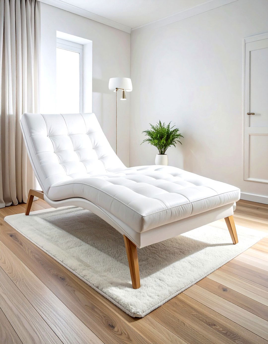 White Chaise Lounge - 30 living room chaise lounge ideas