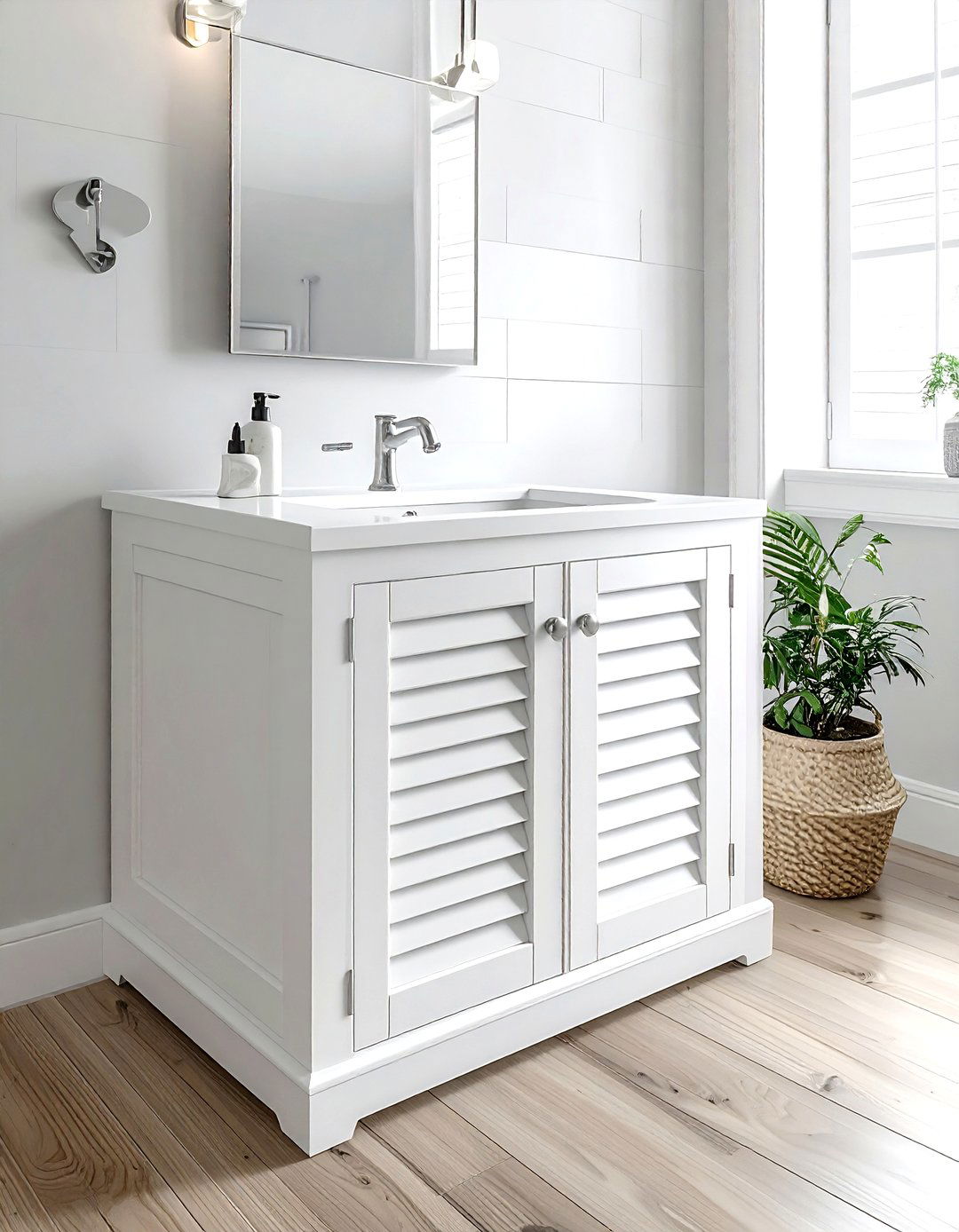 White Corner Bathroom Cabinet - 30 white bathroom furniture ideas