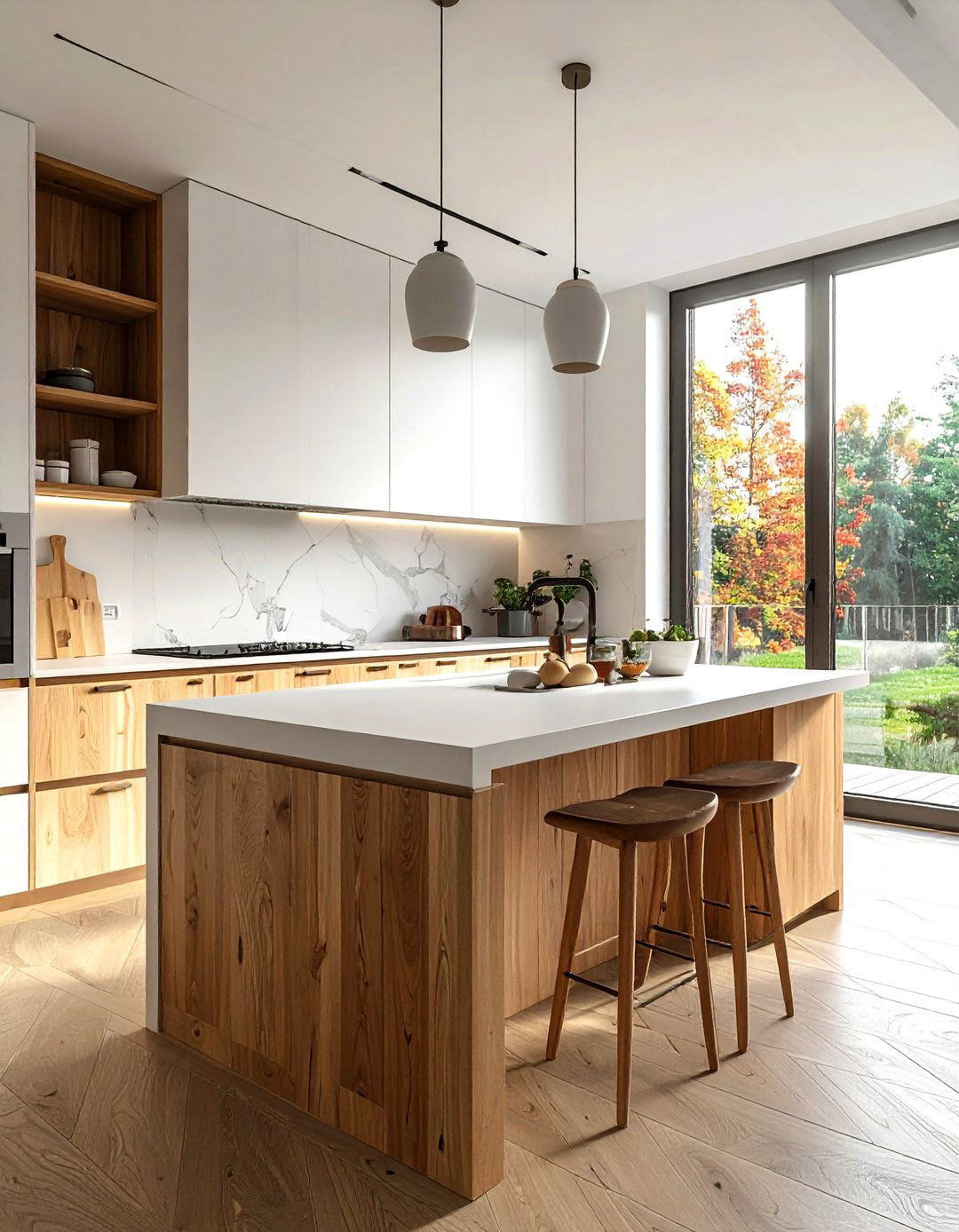 White Countertop Butcher Block - 30 white countertop kitchen ideas